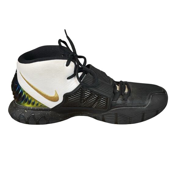 Nike Kyrie 6 Black White Gold Iridescent All Seeing Eye Sneakers Mens 11 Rare main image 5